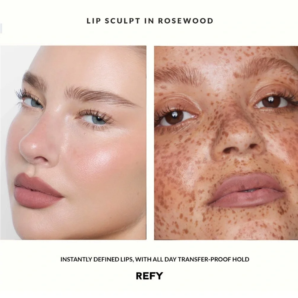 REFY Lip Sculpt Longwear Rich Colored Lip Liner in Rosewood Pink Shade NWOB